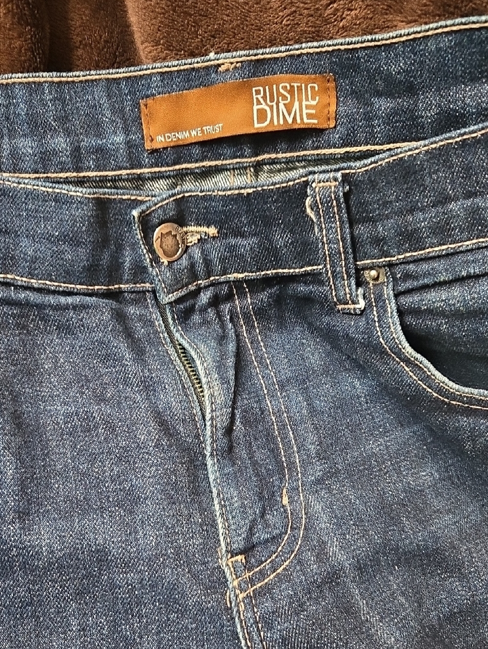 Rustic Dime Classic Dark Blue Denim Jeans